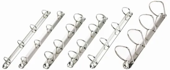 Low Price Metal 2/3/4 Ring Binder Clip Mechanism for Stationery Accessories 