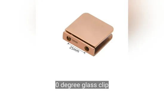 Durable Glass Clip Glass Clamp for 0 Degree Wall Mounting Solution 